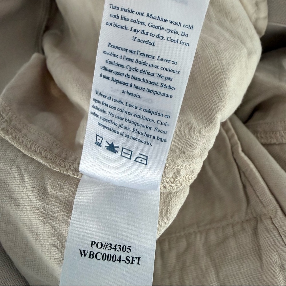 Faherty Arlie Day™ Short 4 in Safari Size L Large Linen Tencel Pull On Style - Picture 12 of 15